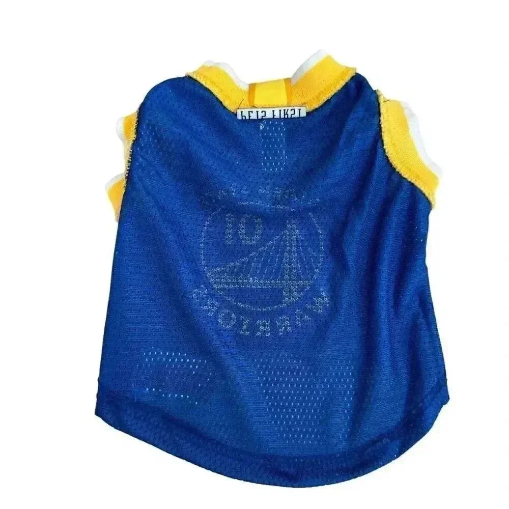Golden State Warriors Authentic Mesh Basketball Dog Pet Fan Jersey SZ S #1926